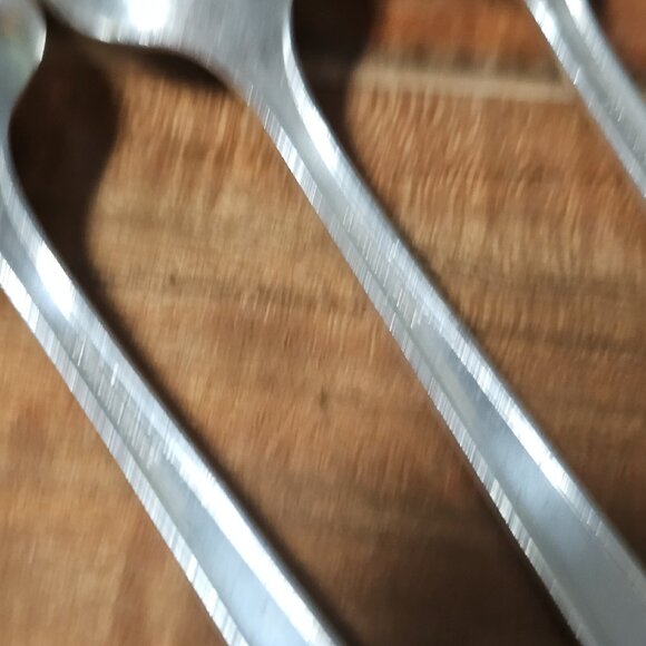 4 Oneida Community Silverplate Noblesse Spoons 6" no monogram 1930s Art Deco - Picture 9 of 12